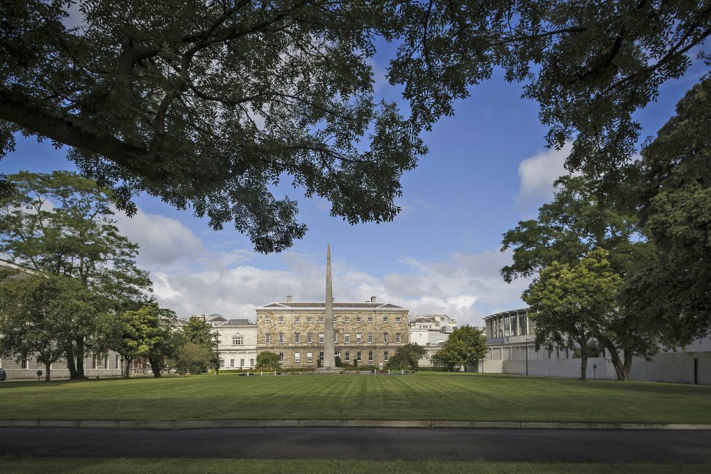 Back of Leinster House, facing Merrion Square, Dublin