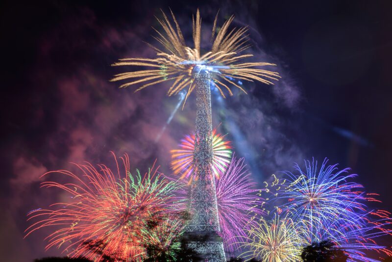 Fuochi d'artificio a Parigi per il 14 luglio