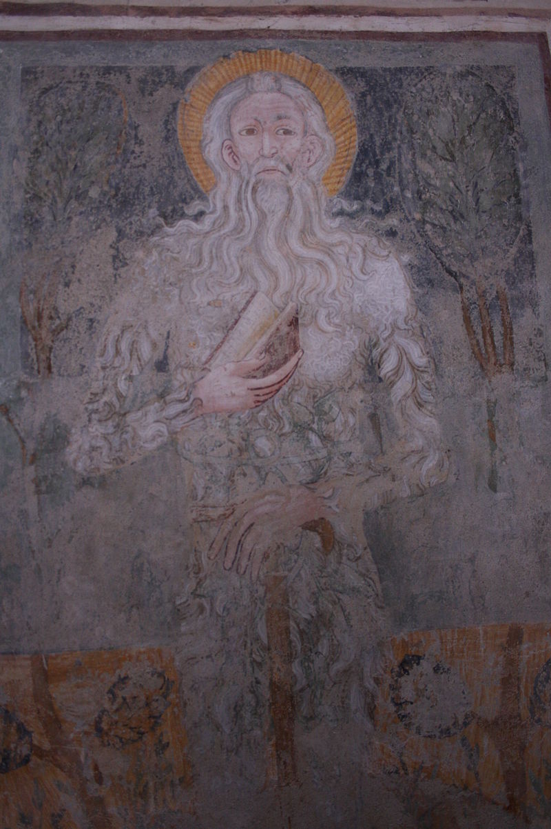 Fonte: Wikipedia. Uno degli affreschi del battistero di Agliate