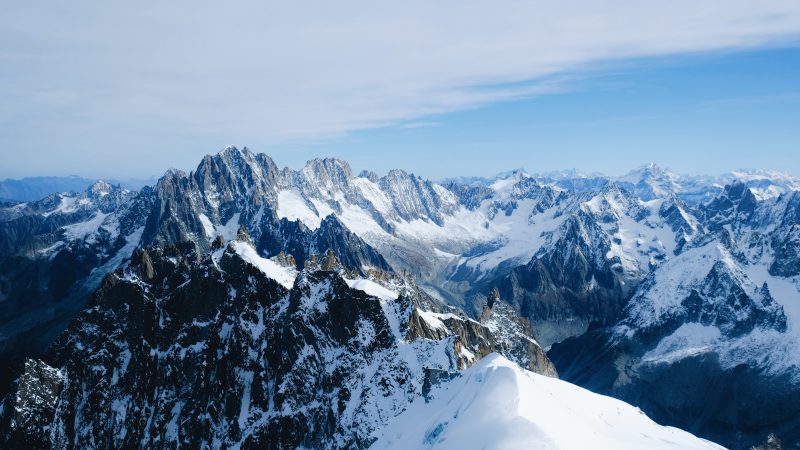 Fonte: Unsplash. Chamonix e il Monte Bianco